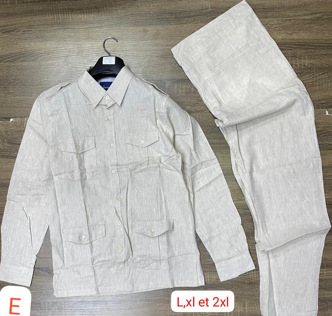 ENSEMBLE CHEMISE LIN