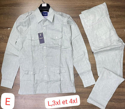 ENSEMBLE CHEMISE LIN