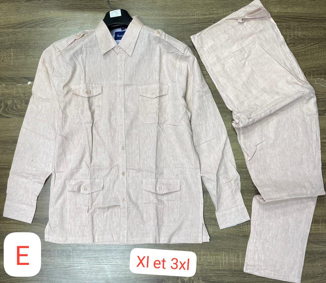 ENSEMBLE CHEMISE LIN